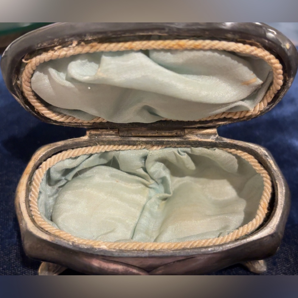 Vintage, Art Nouveau Style, Silver-Plated Decorative Trinket Box - Picture 4 of 4